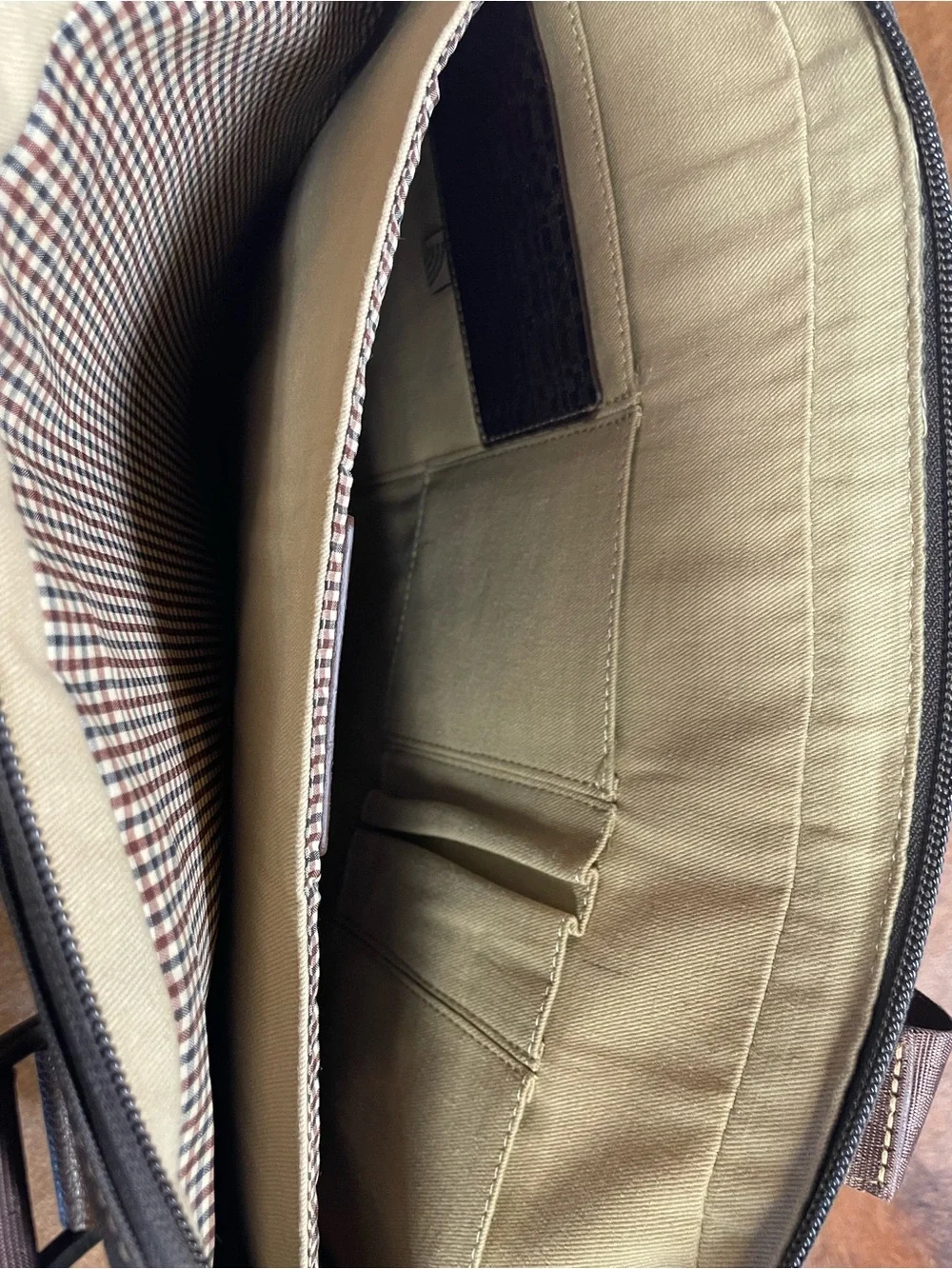 Boconi Brown Leather Briefcase Laptop Bag — EUC